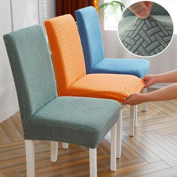 New Polar Fleece Chair Cover Stretch Universal Size Cheap Chair Seat Covers With Back For Wedding Dining Room Chairs For Home